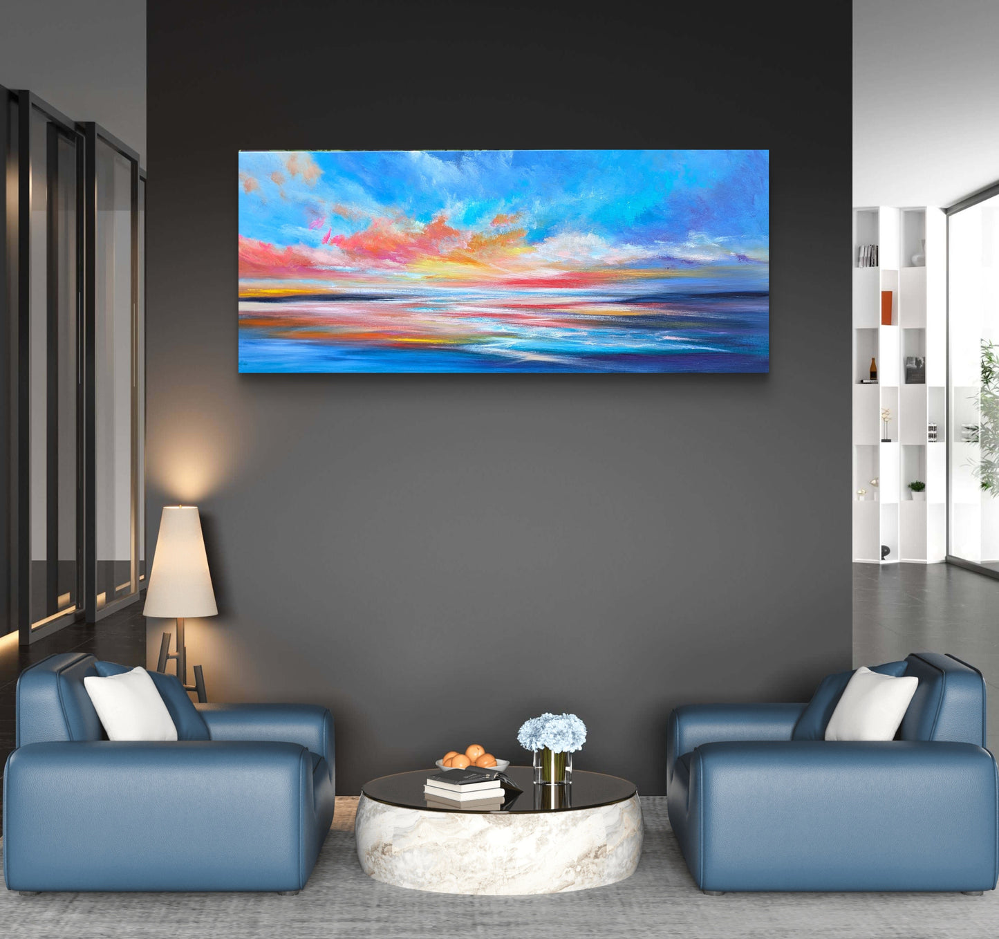 Crimson Reflections 120x50cm