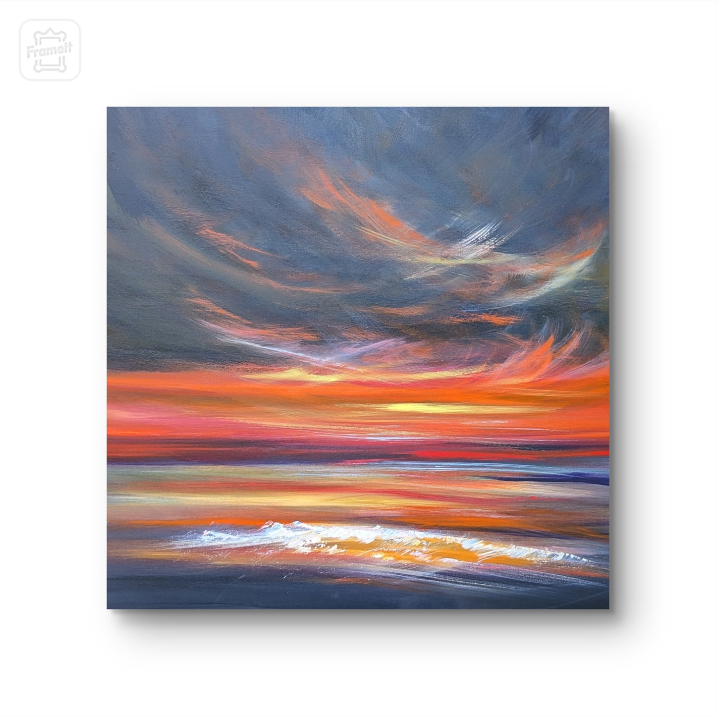 Lustrous Shores, 80x70cm