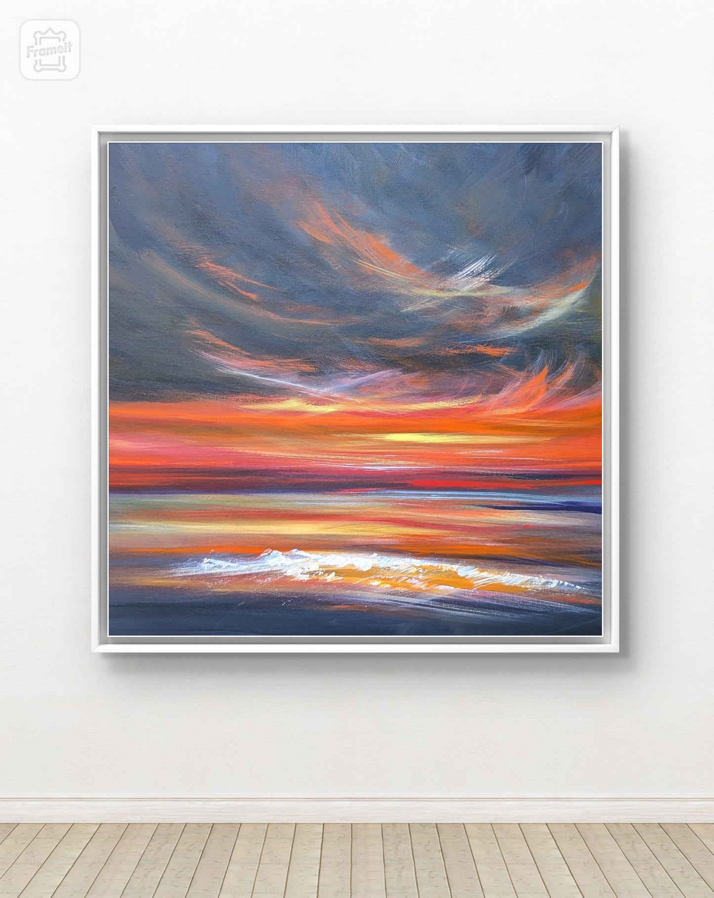 Lustrous Shores, 80x70cm