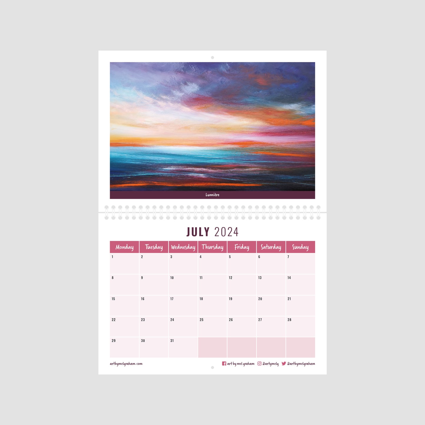2024 Fine Art Calendar