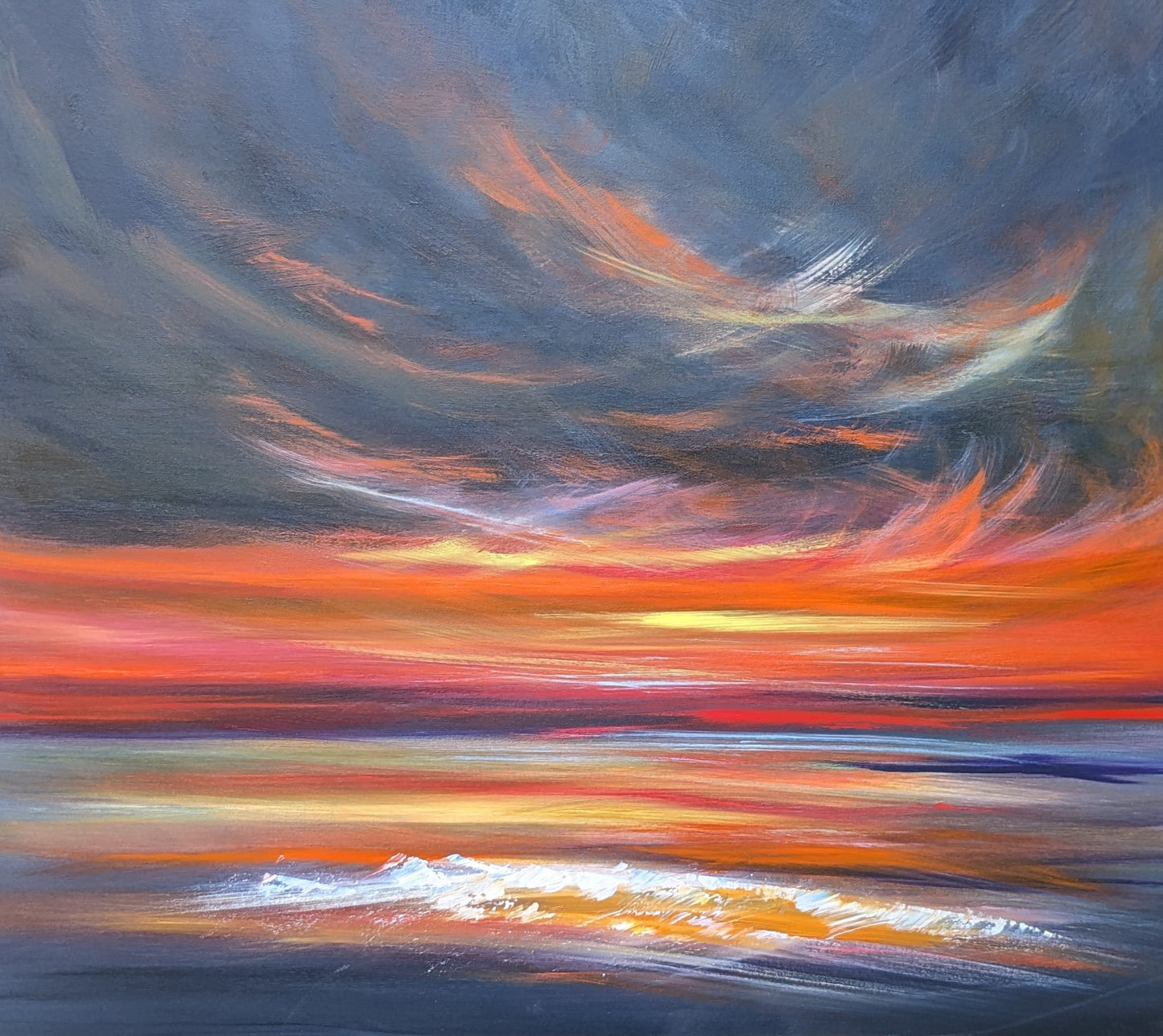 Lustrous Shores, 80x70cm