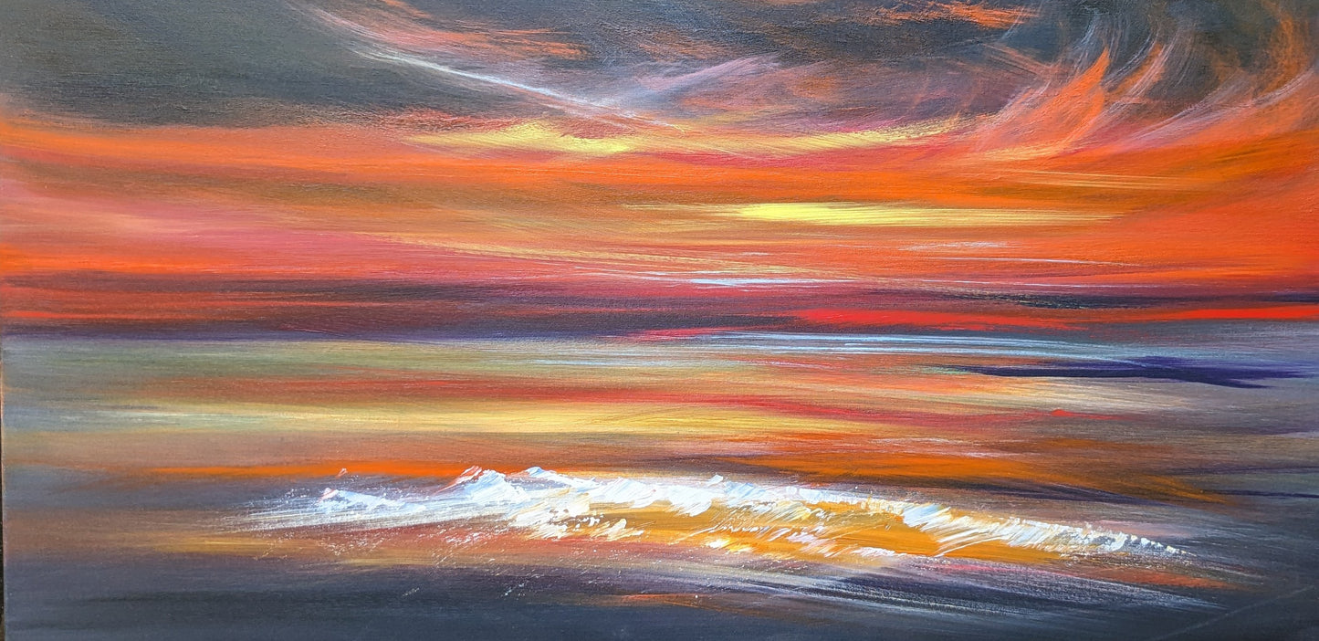 Lustrous Shores, 80x70cm