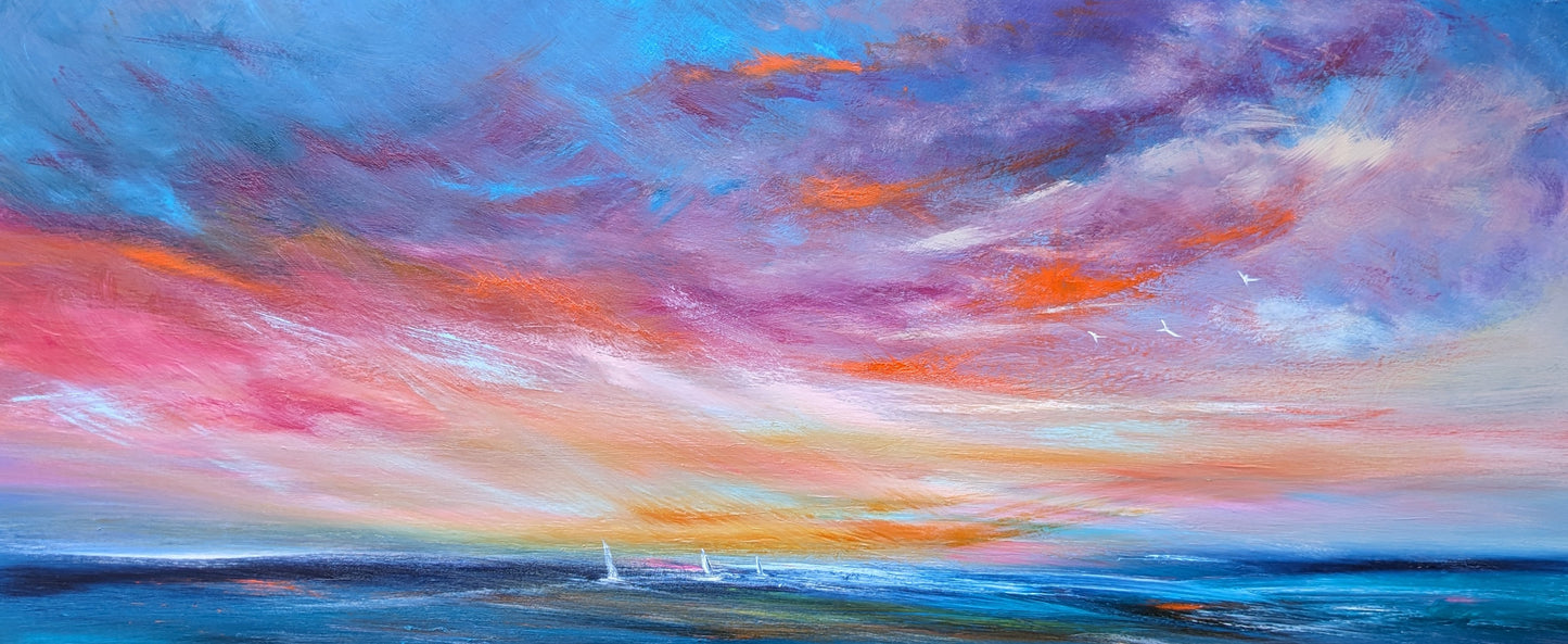 Heavenly Blush, 120x50cm