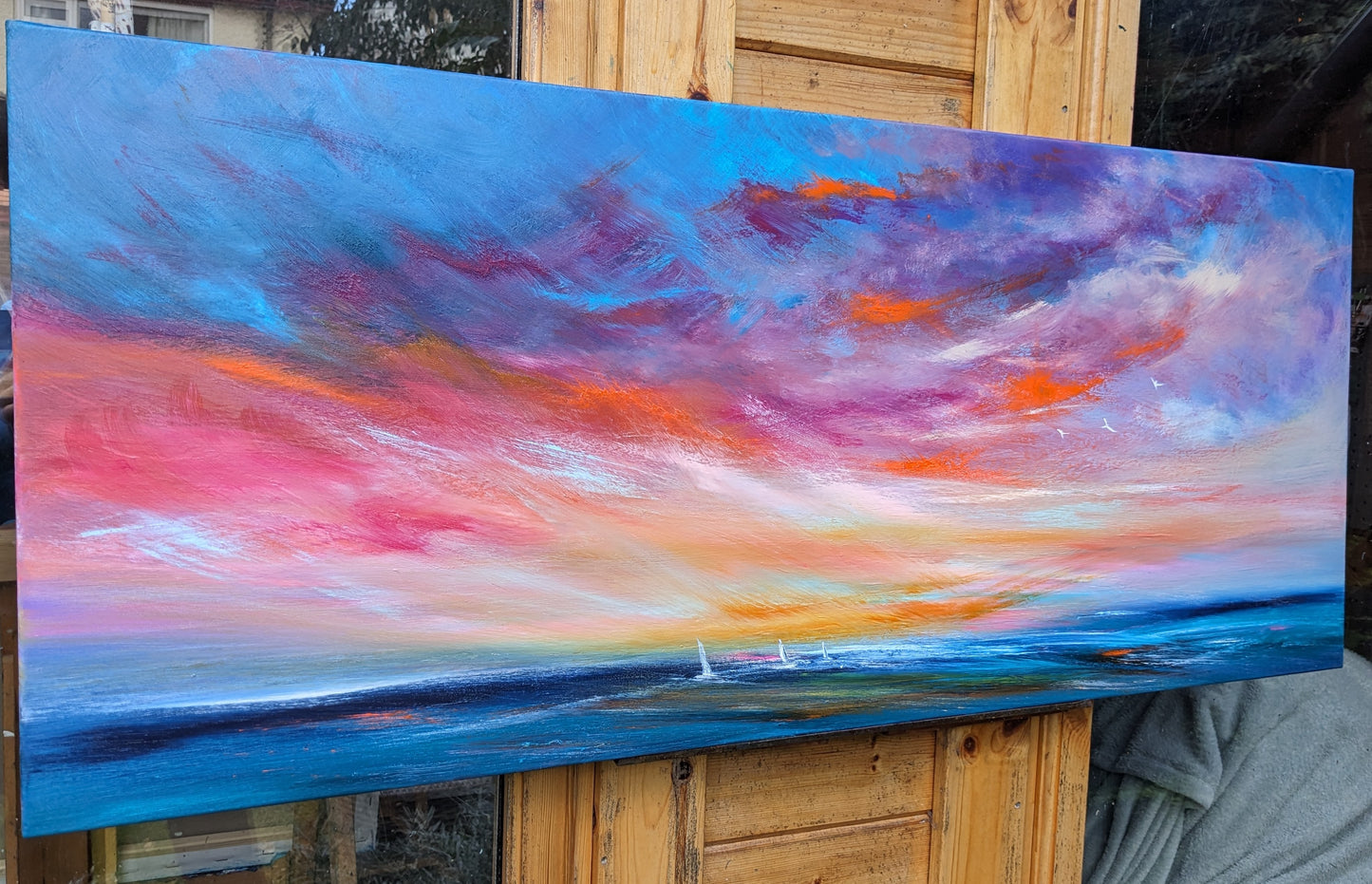Heavenly Blush, 120x50cm