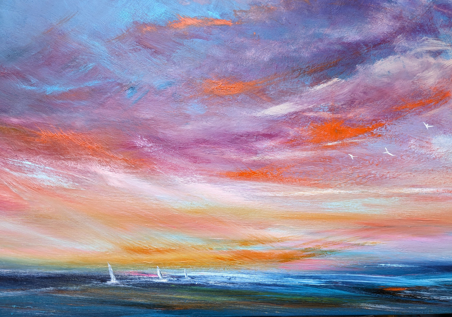 Heavenly Blush, 120x50cm