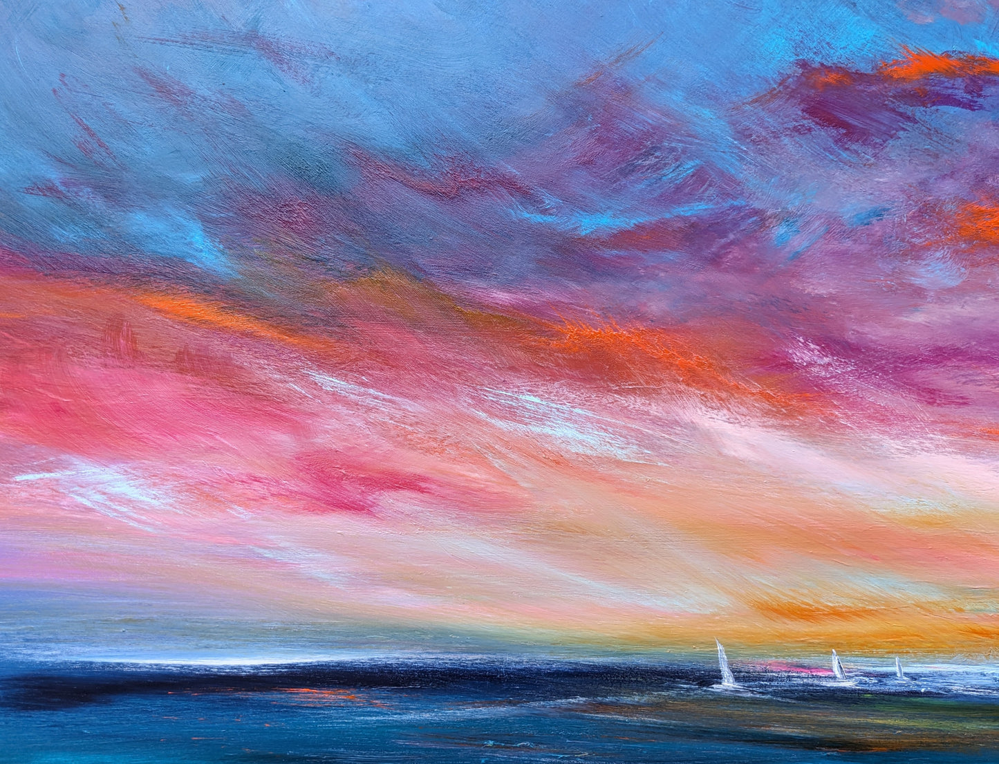 Heavenly Blush, 120x50cm