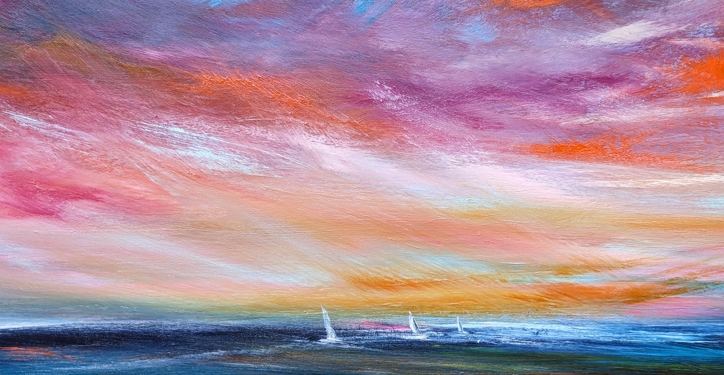 Heavenly Blush, 120x50cm