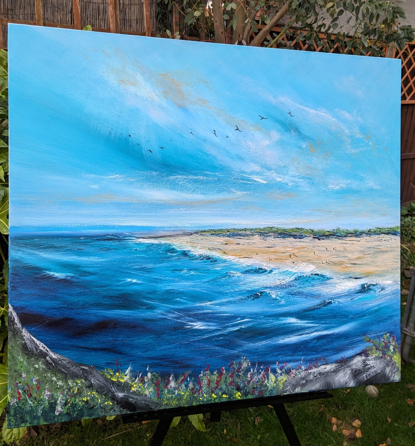 Beach View, 80x70cm
