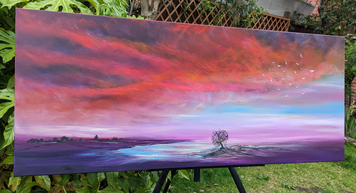 Solitary Rhythms, 120x50cm