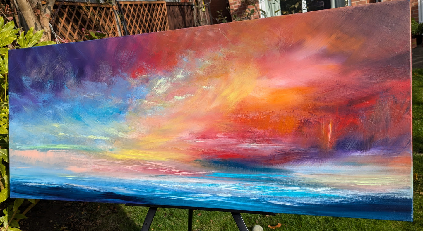 Symphony of the Sky, 120x50cm