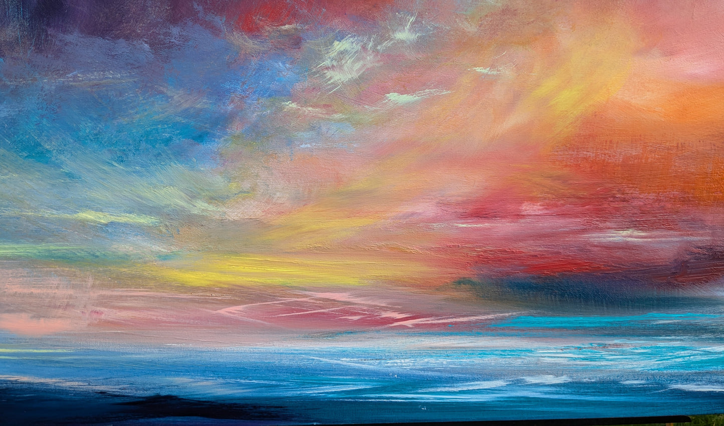 Symphony of the Sky, 120x50cm