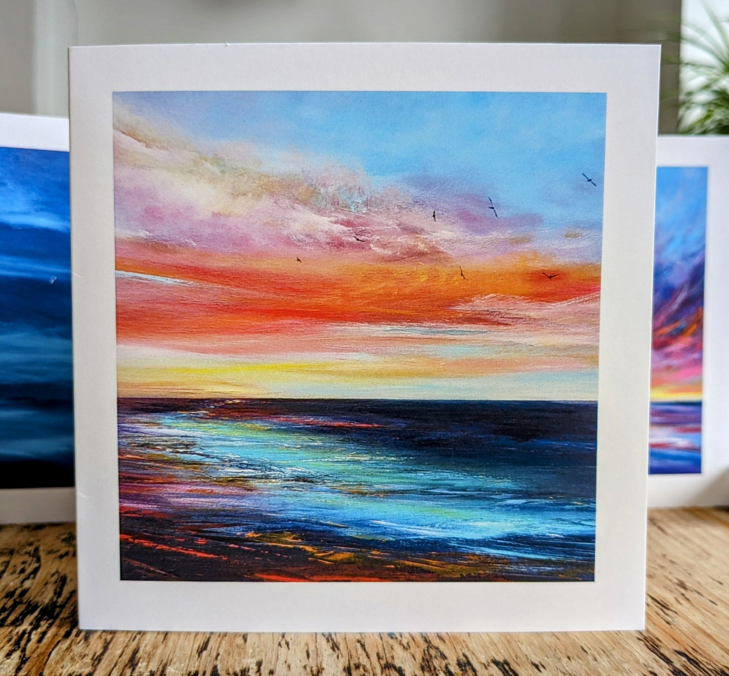 Stunning Greetings Cards with border, Pack of 5
