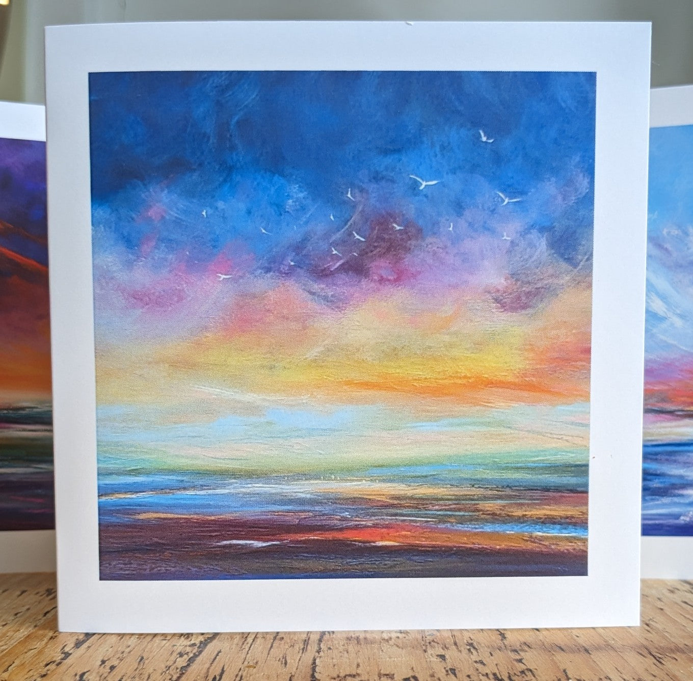 Stunning Greetings Cards with border, Pack of 5
