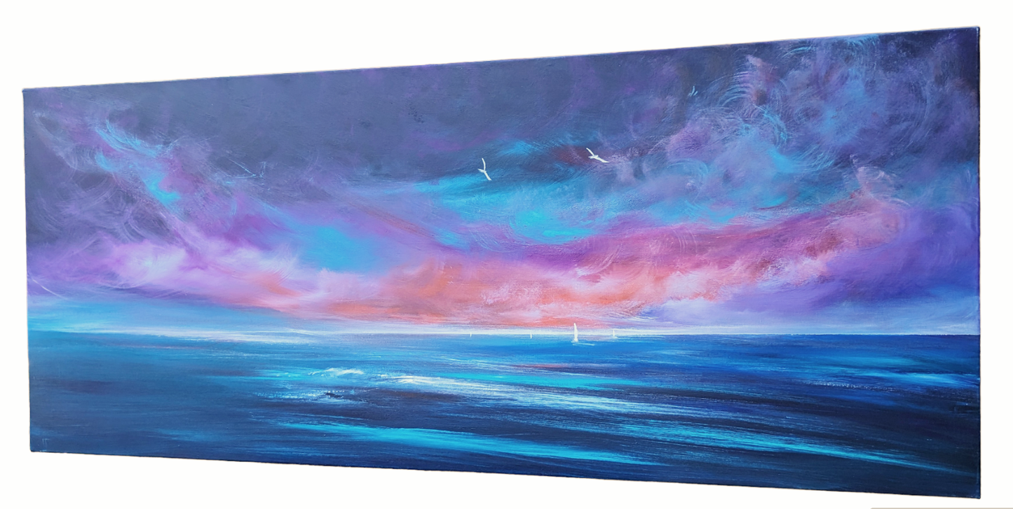 Rose Skies, 120x50cm