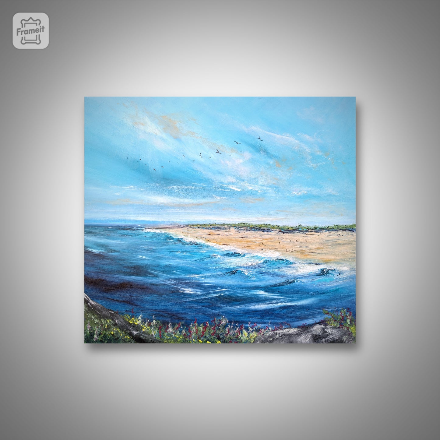 Beach View, 80x70cm