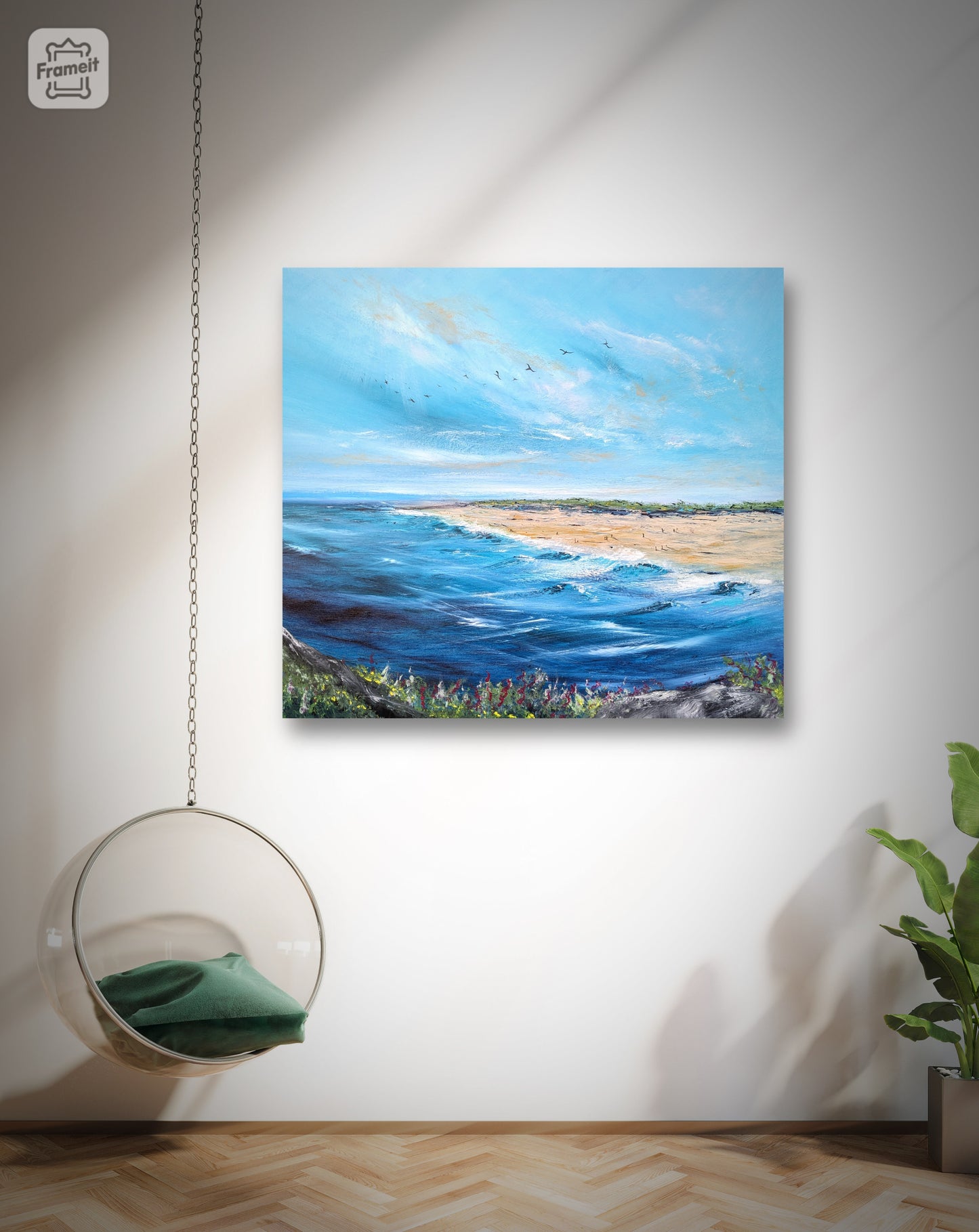 Beach View, 80x70cm