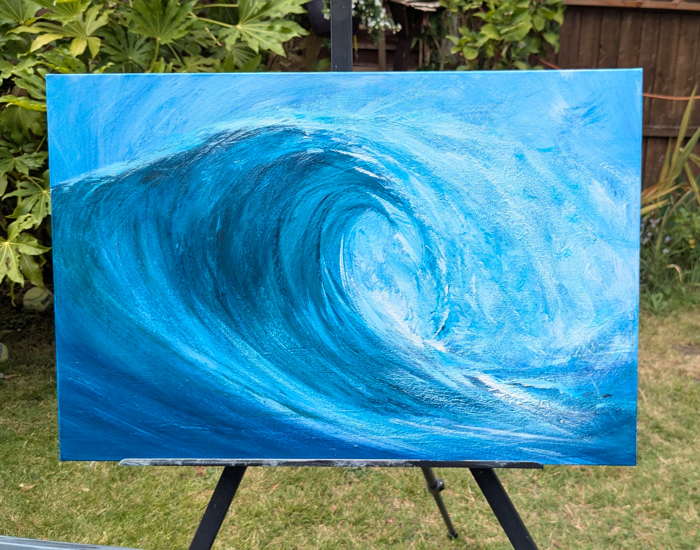 Teal Surf 60x40cm