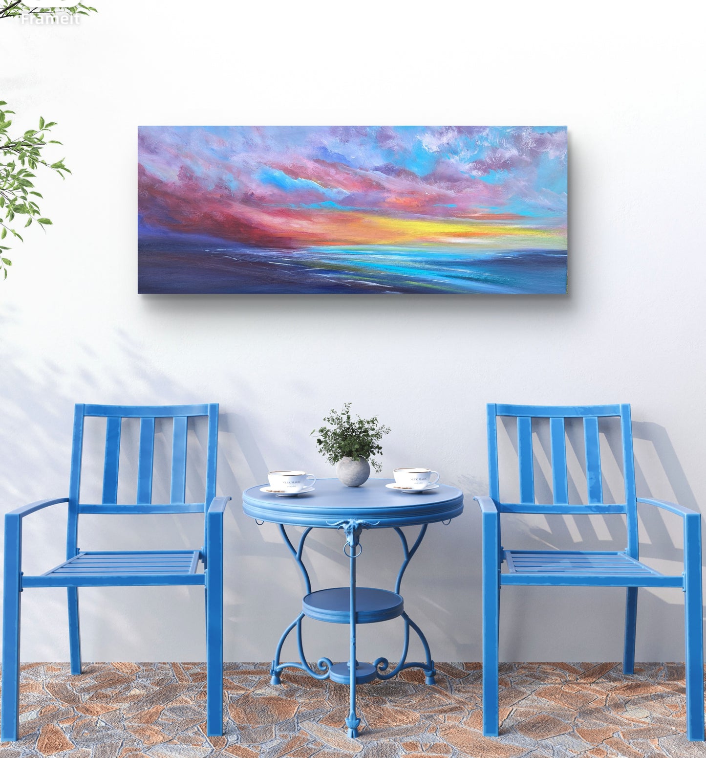 Crimson Chorus, 120x50cm