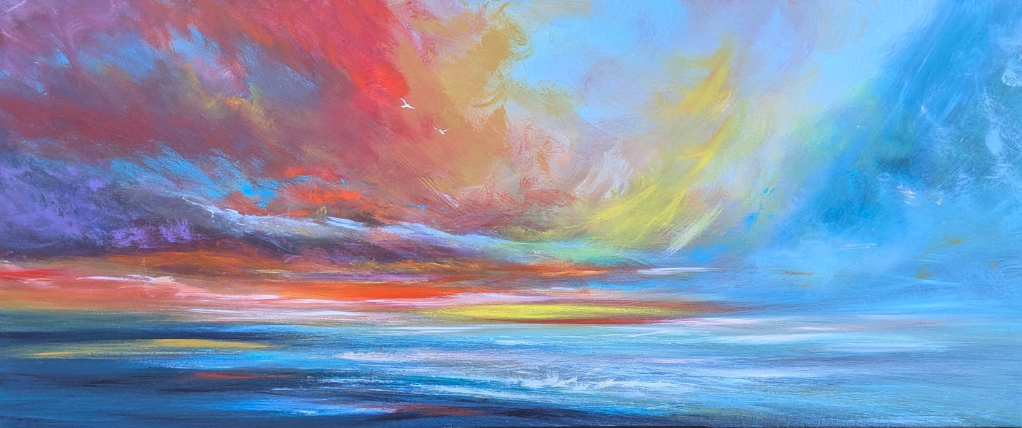 Shine a Light on a Dark Day, 120x50cm