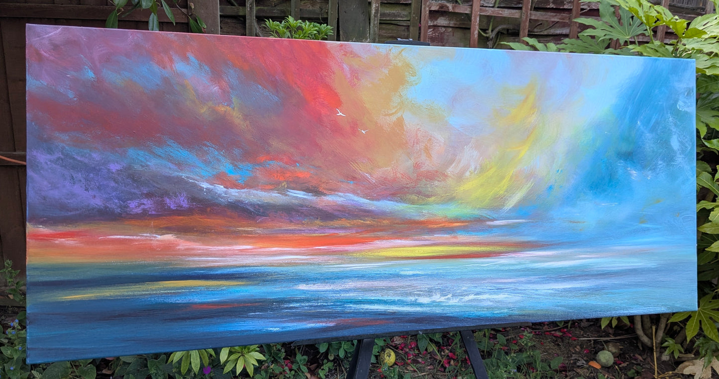 Shine a Light on a Dark Day, 120x50cm