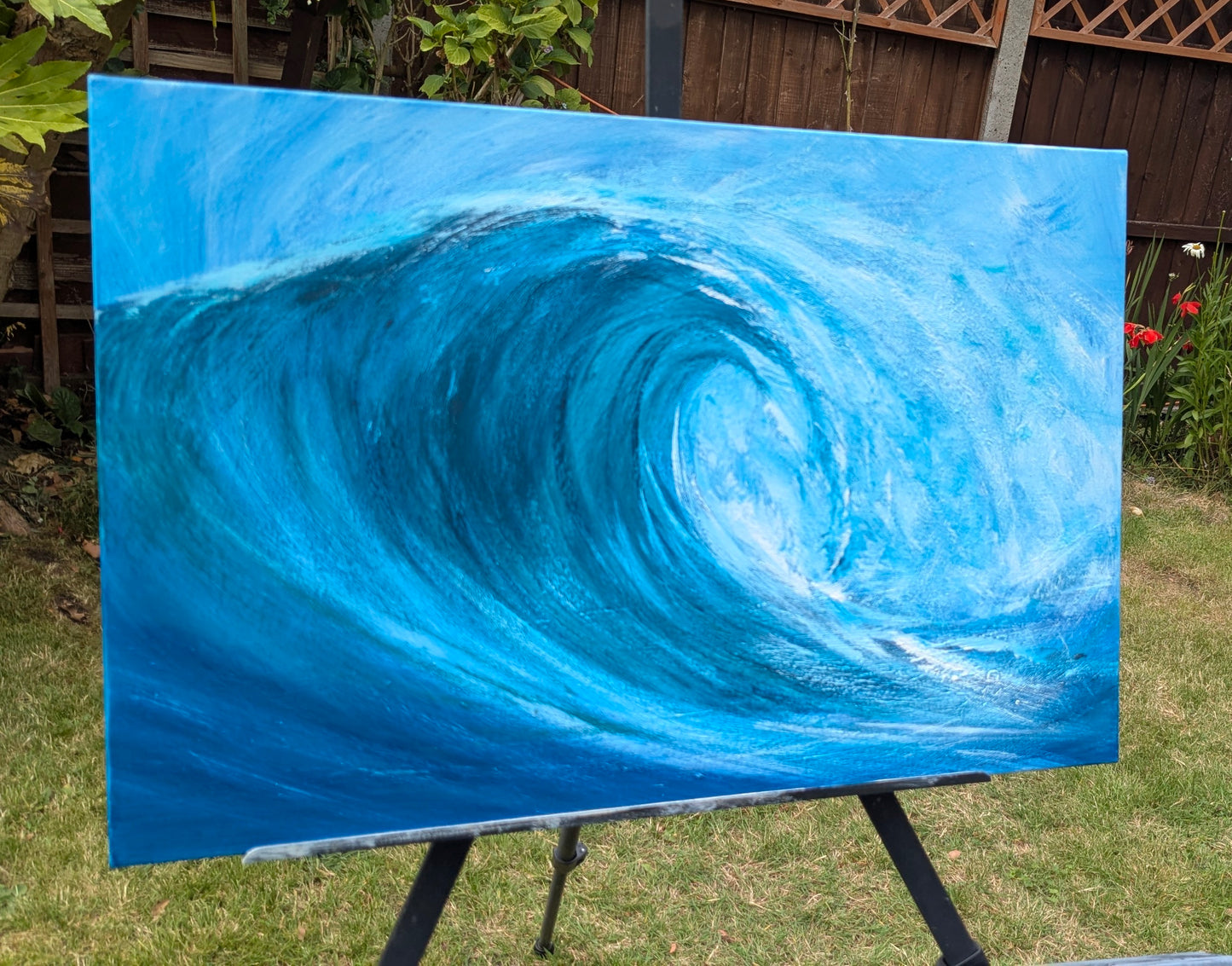 Teal Surf 60x40cm
