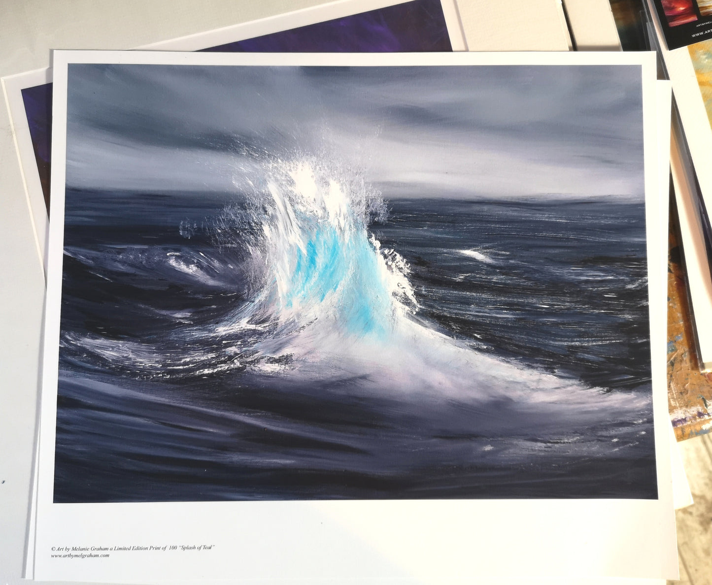 Splash of Teal, Giclee Print