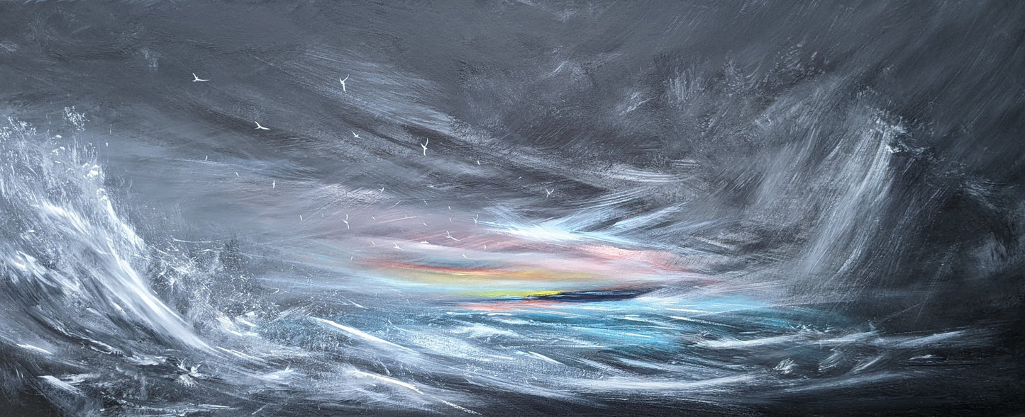 Light in the Darkness II, 120x50cm