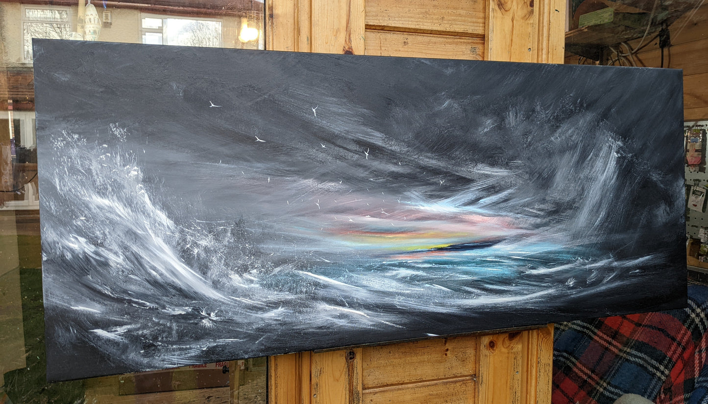Light in the Darkness II, 120x50cm