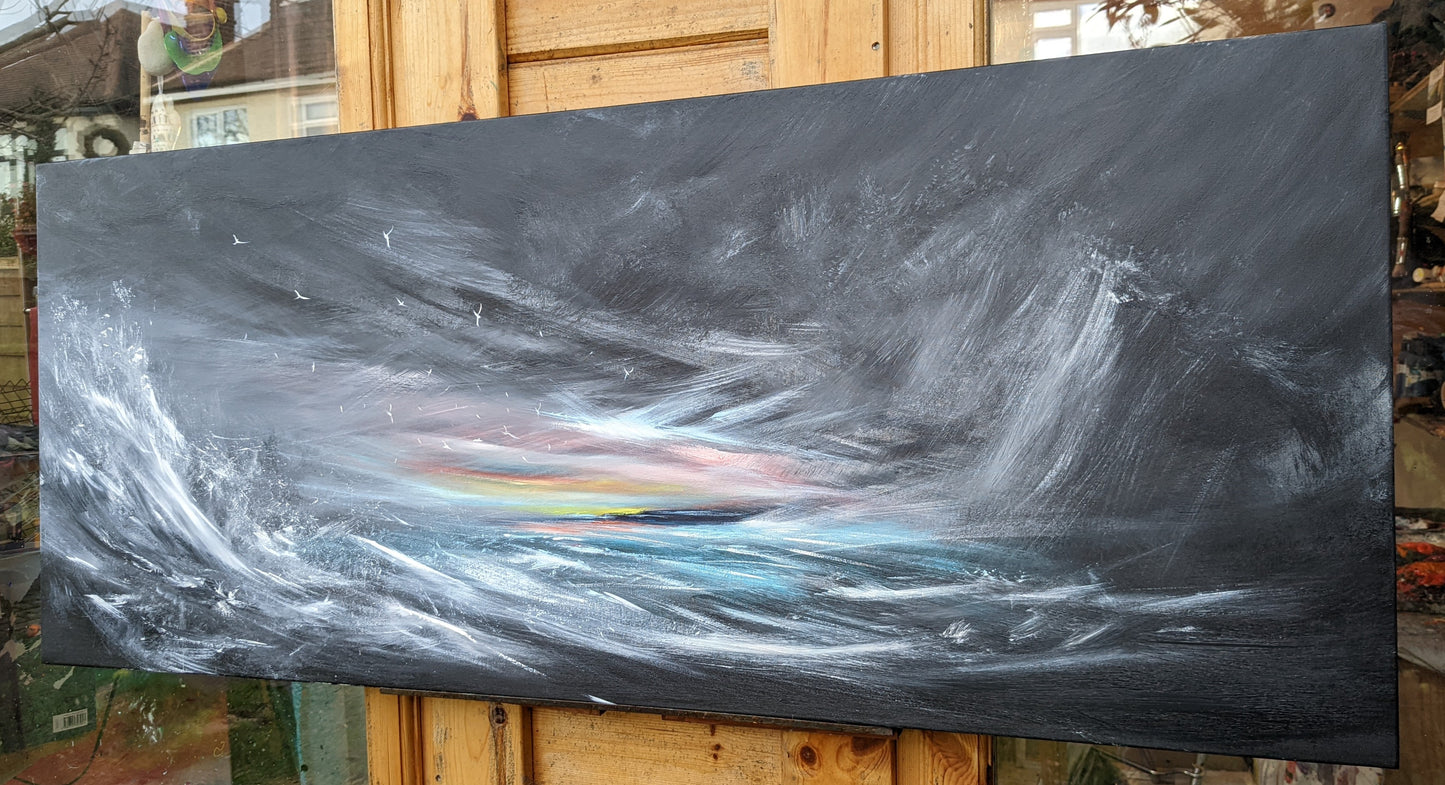 Light in the Darkness II, 120x50cm