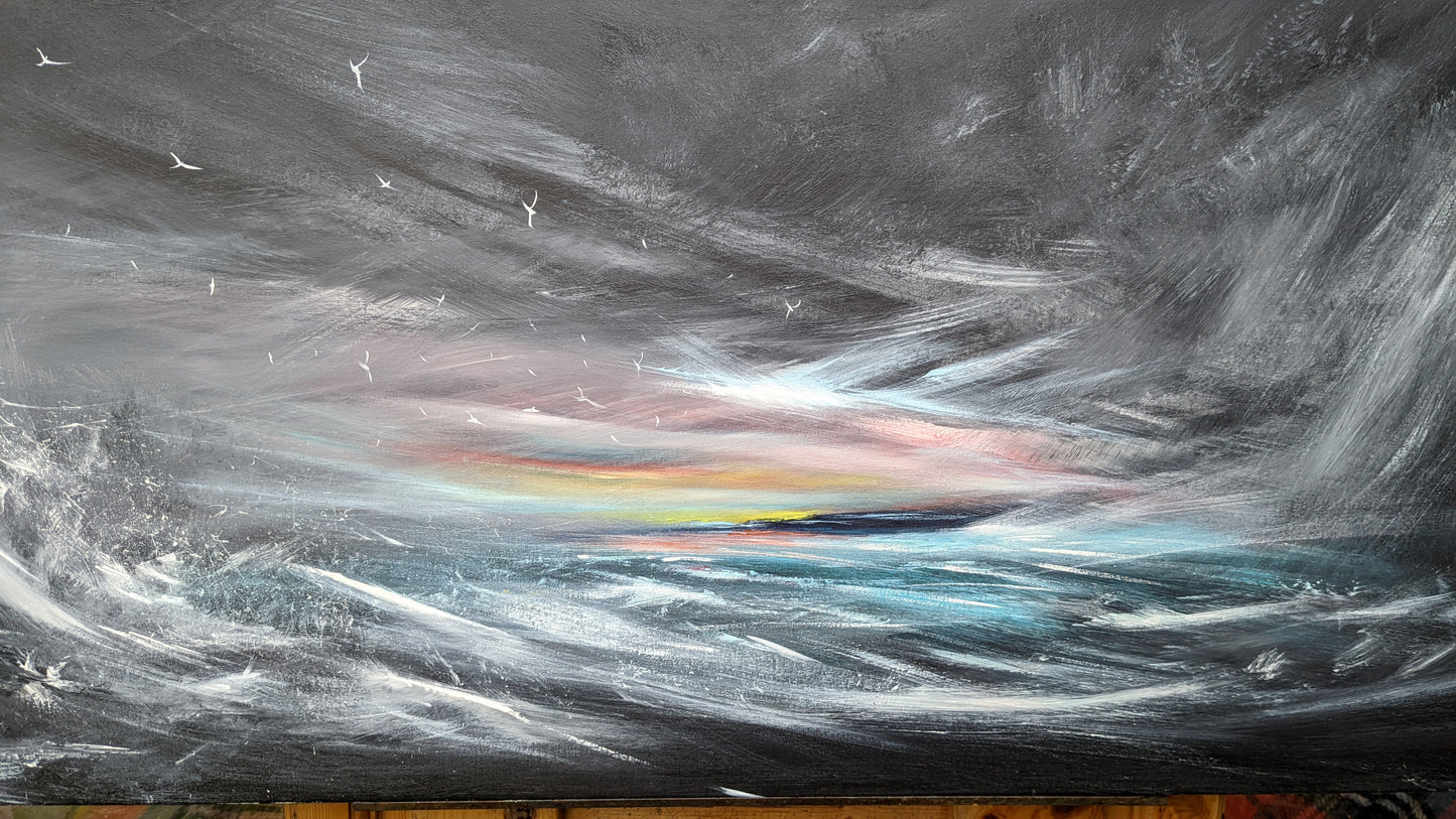 Light in the Darkness II, 120x50cm