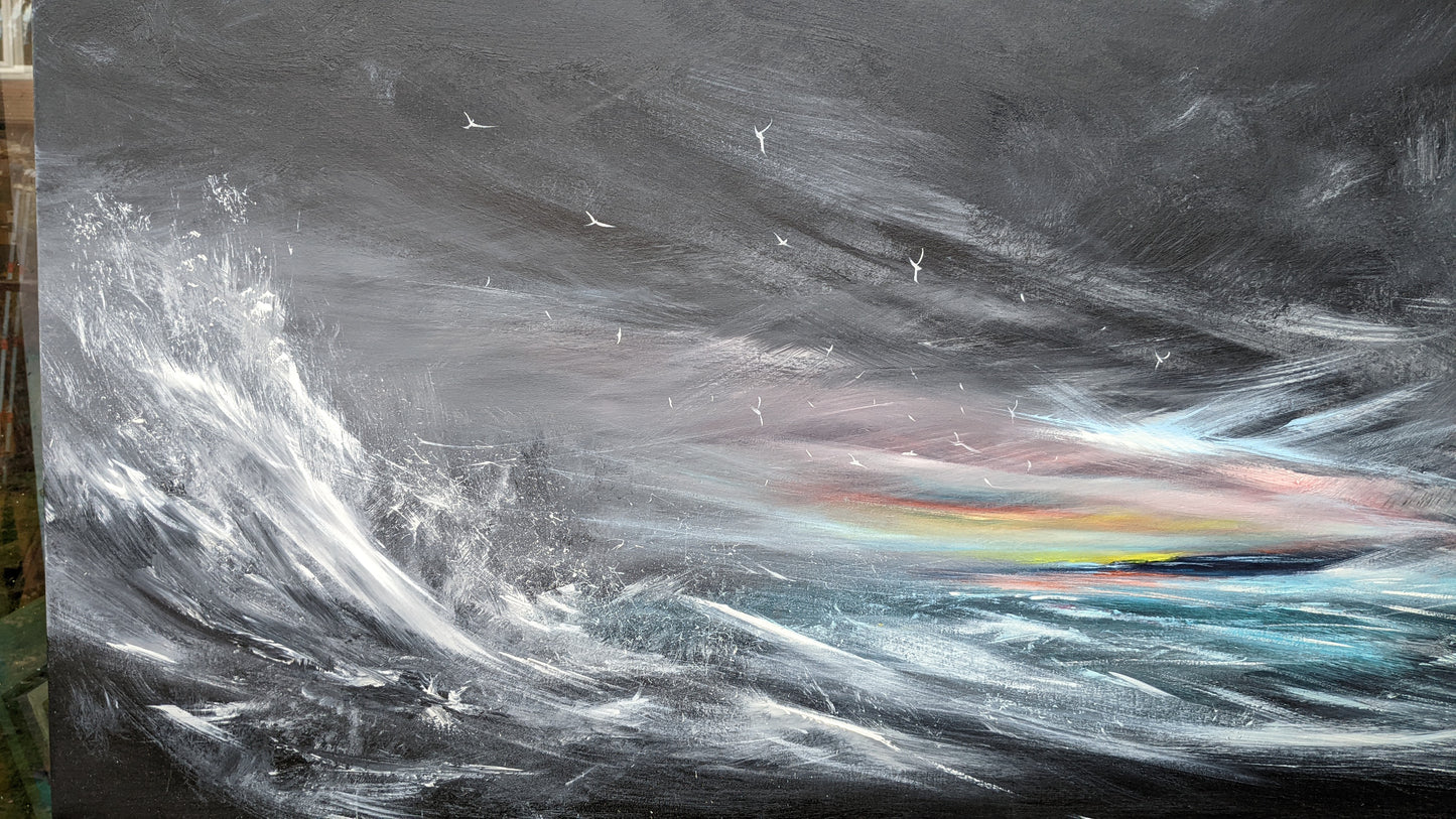 Light in the Darkness II, 120x50cm