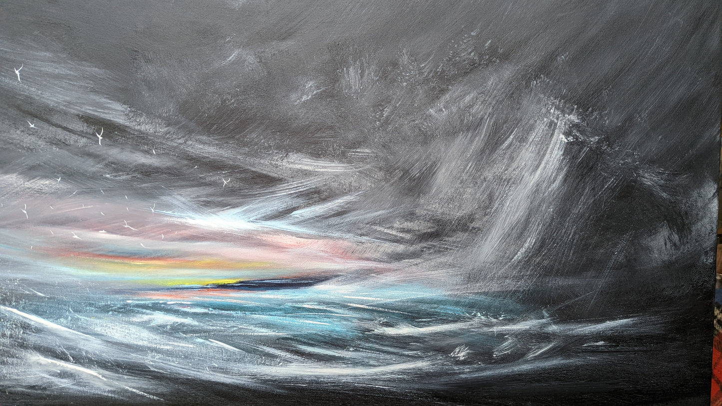 Light in the Darkness II, 120x50cm