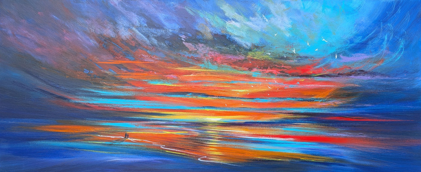 Last Embers, 120x50cm