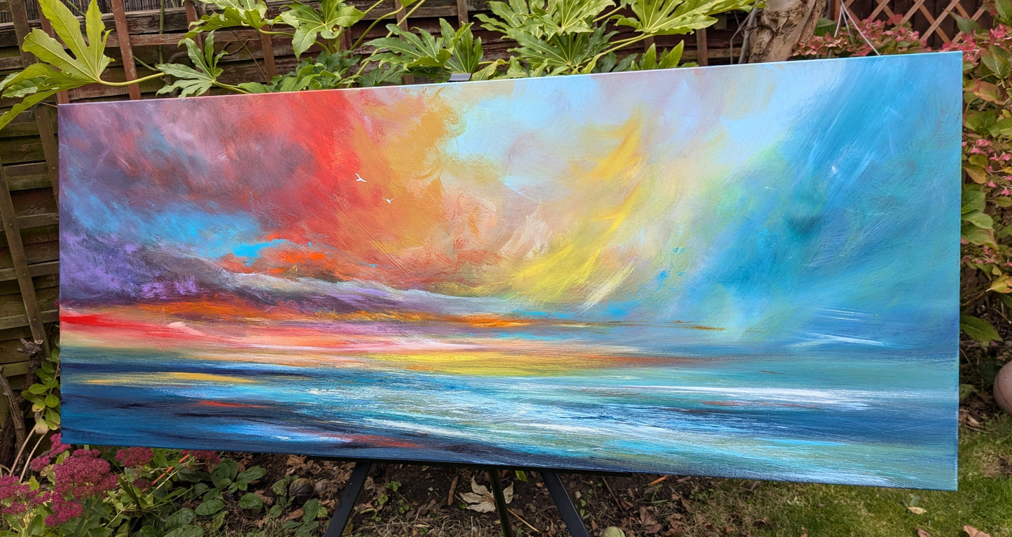 Shine a Light on a Dark Day, 120x50cm