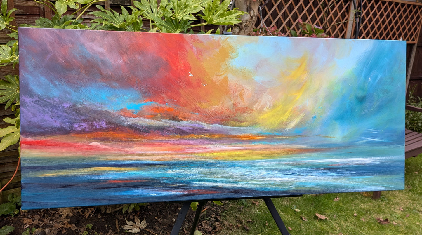 Shine a Light on a Dark Day, 120x50cm