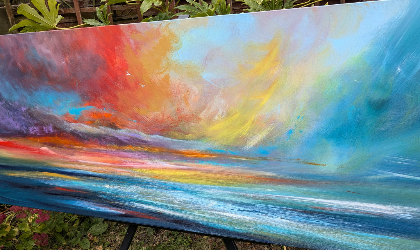 Shine a Light on a Dark Day, 120x50cm