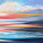 Crimson Reflections, 120x50cm