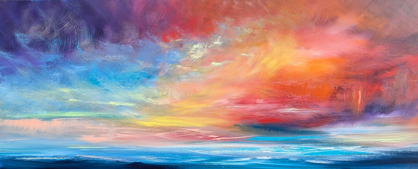 Symphony of the Sky, 120x50cm