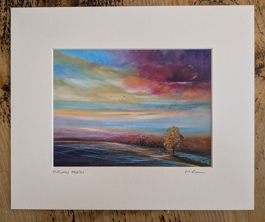 Autumn Morn - Giclee Mounted Print