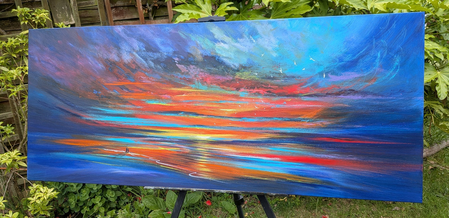 Last Embers, 120x50cm