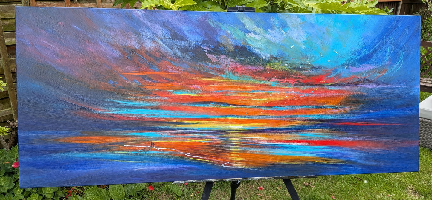 Last Embers, 120x50cm