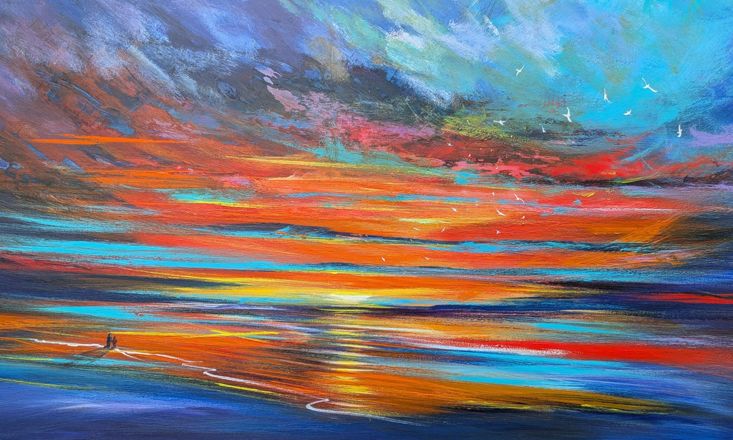 Last Embers, 120x50cm