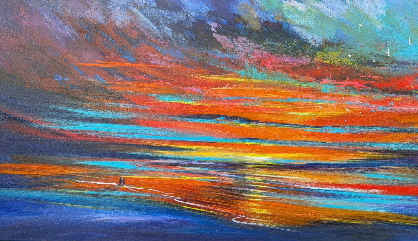 Last Embers, 120x50cm