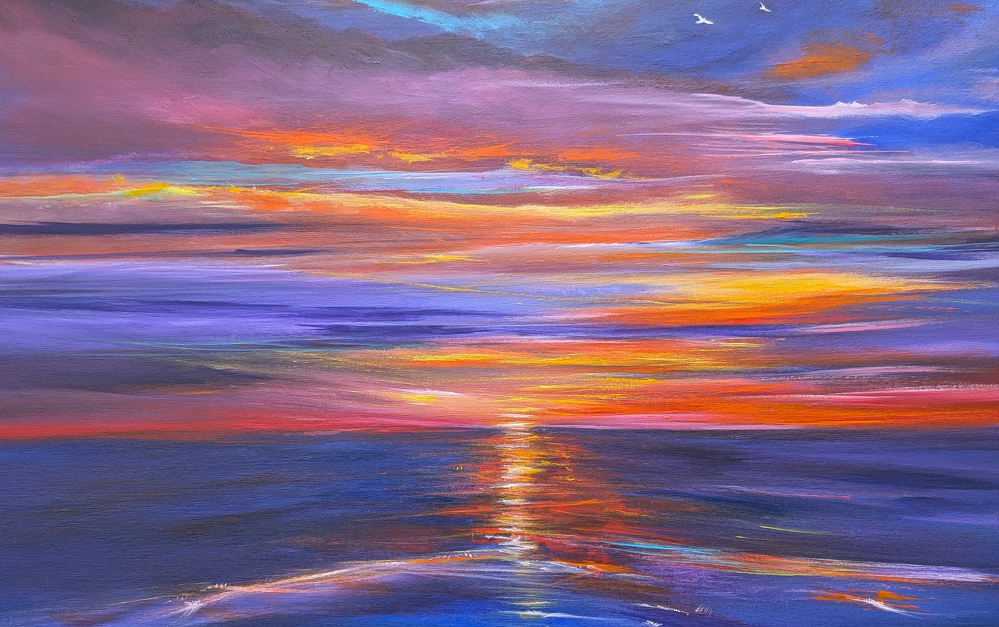 Indigo Tides, 100x80x2cm