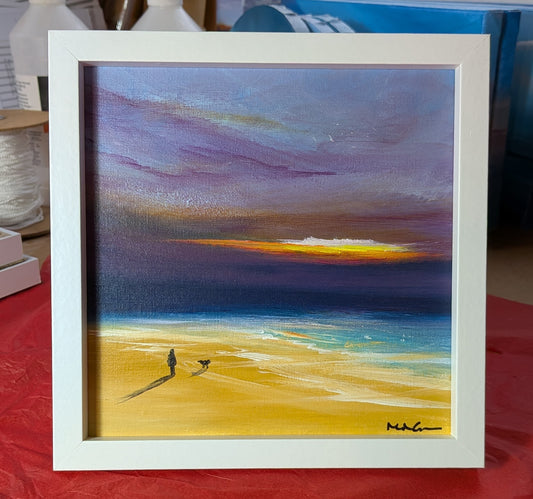 20x20cm, framed in white