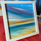 20x20cm, framed in white