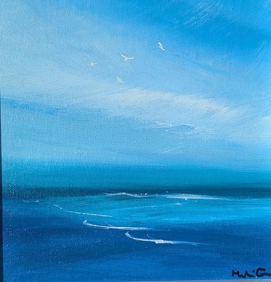 20x20cm, framed in white
