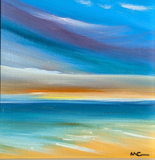 20x20cm, framed in white