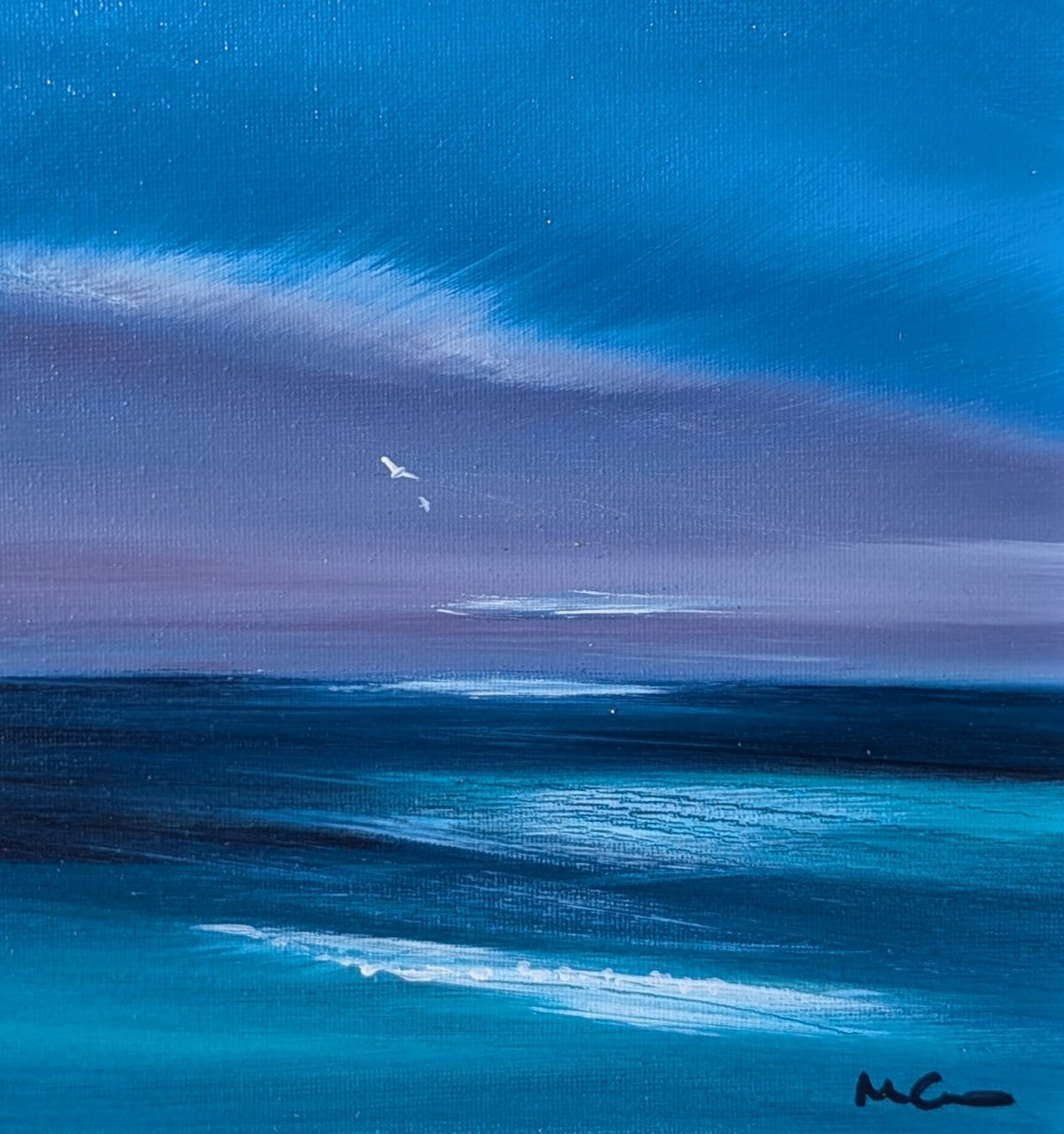 20x20cm, framed in white