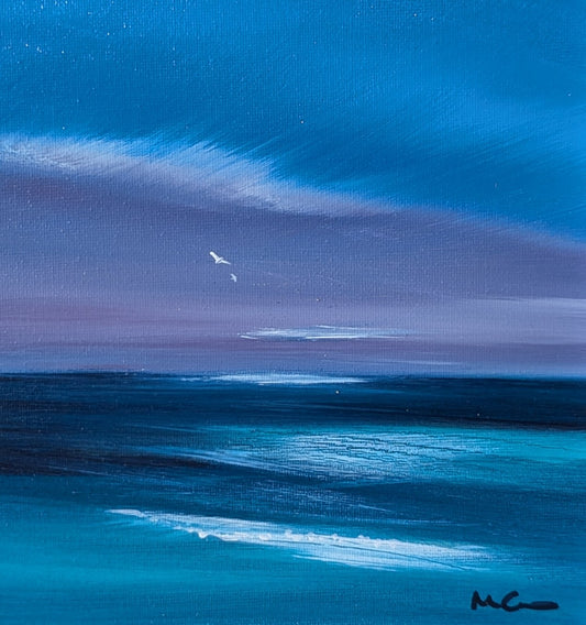 20x20cm, framed in white